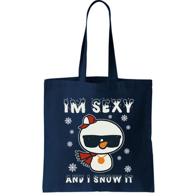 Im Sexy And I Snow It Retro Funny Snowman Bag