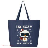 Im Sexy And I Snow It Retro Funny Snowman 25L Jumbo Tote