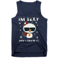 Im Sexy And I Snow It Retro Funny Snowman Tank Top