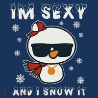 Im Sexy And I Snow It Retro Funny Snowman Short Acrylic Beanie