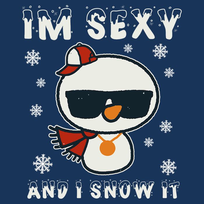Im Sexy And I Snow It Retro Funny Snowman Zip Tote Bag