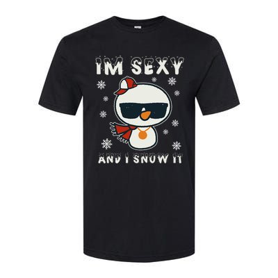 Im Sexy And I Snow It Retro Funny Snowman Softstyle CVC T-Shirt