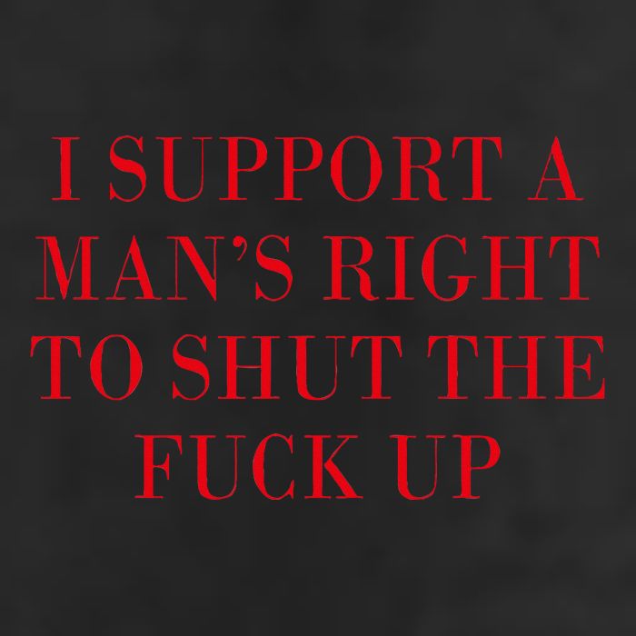 I Support A ManS Right To Shut The Fuck Up Golf Towel
