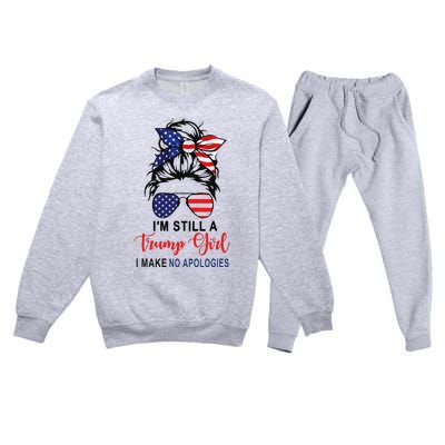 I'm Still A Trump Make No Apologies Patriotic American Premium Crewneck Sweatsuit Set