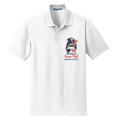 I'm Still A Trump Make No Apologies Patriotic American Dry Zone Grid Polo