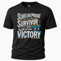 Inspirational Scars Are Proof IM A Survivor Surgery Cooling Performance Crew T-Shirt