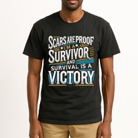 Inspirational Scars Are Proof IM A Survivor Surgery Tall T-Shirt