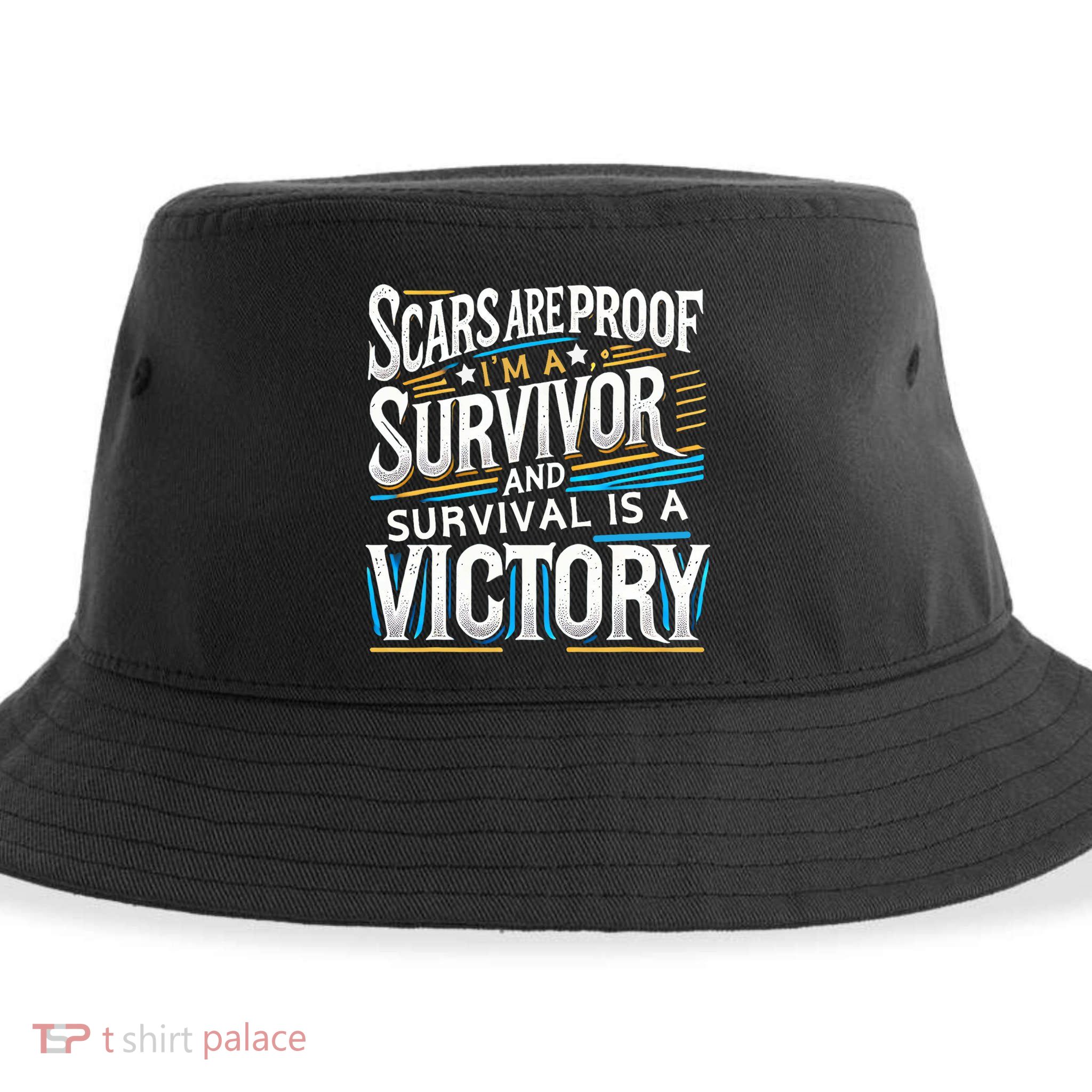 Inspirational Scars Are Proof IM A Survivor Surgery Sustainable Bucket Hat