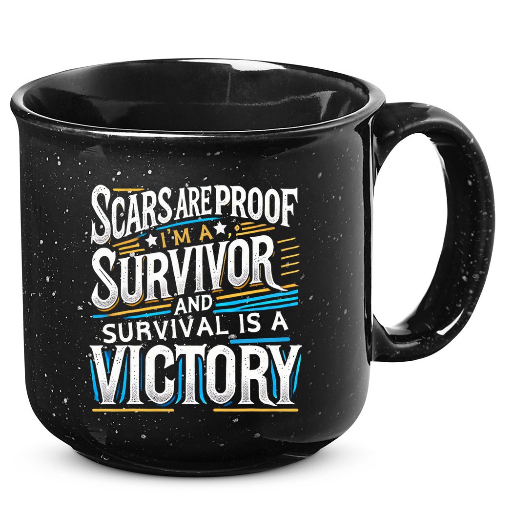 Inspirational Scars Are Proof IM A Survivor Surgery 15oz Campfire Ceramic Mug