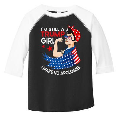 IM Still A Trump Girl I Make No Apologies Women Trump 2024 Toddler Fine Jersey T-Shirt