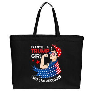 IM Still A Trump Girl I Make No Apologies Women Trump 2024 Cotton Canvas Jumbo Tote