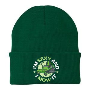 IM Sexy And I Mow It Funny Lawn Mowing Service Knit Cap Winter Beanie