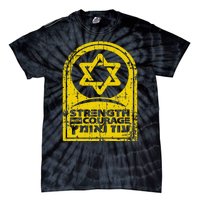 Israel Strength and Courage Tie-Dye T-Shirt