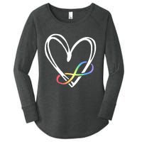 Infinity Symbol Autism Awareness Month Women's Perfect Tri Tunic Long Sleeve Shirt