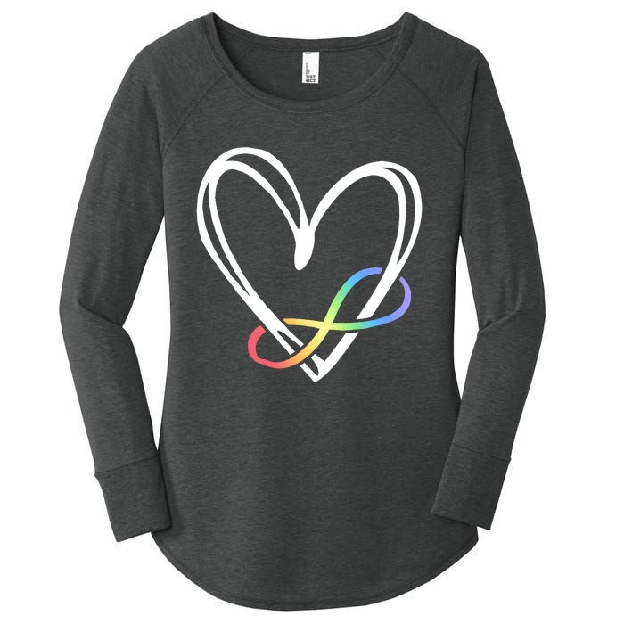 Infinity Symbol Autism Awareness Month Women's Perfect Tri Tunic Long Sleeve Shirt