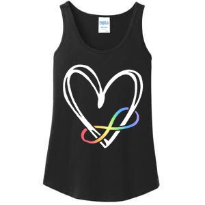 Infinity Symbol Autism Awareness Month Ladies Essential Tank