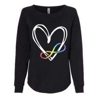 Infinity Symbol Autism Awareness Month Womens California Wash Sweatshirt