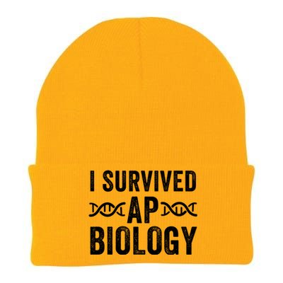 I Survived Ap Biology Ap Bio Exam High School Funny Ap Bio Biology Class Knit Cap Winter Beanie