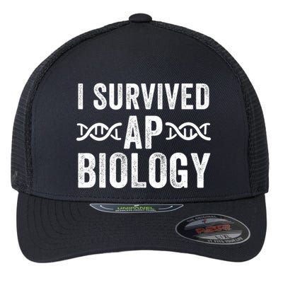 I Survived Ap Biology Ap Bio Exam High School Funny Ap Bio Biology Class Flexfit Unipanel Trucker Cap