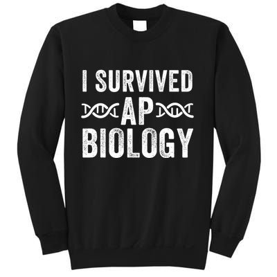 I Survived Ap Biology Ap Bio Exam High School Funny Ap Bio Biology Class Sweatshirt