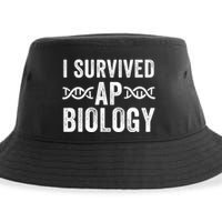 I Survived Ap Biology Ap Bio Exam High School Funny Ap Bio Biology Class Sustainable Bucket Hat