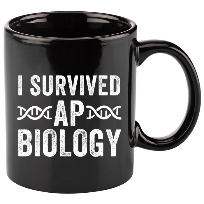 I Survived Ap Biology Ap Bio Exam High School Funny Ap Bio Biology Class 11oz C Handle Ceramic Mug