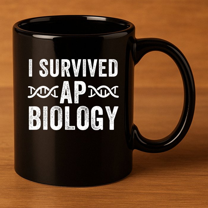 I Survived Ap Biology Ap Bio Exam High School Funny Ap Bio Biology Class 11oz C Handle Ceramic Mug
