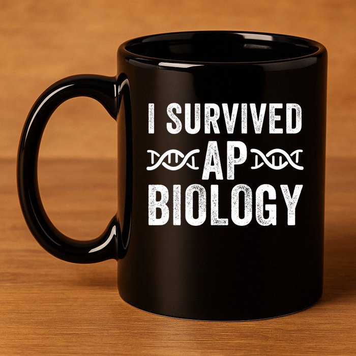 I Survived Ap Biology Ap Bio Exam High School Funny Ap Bio Biology Class 11oz C Handle Ceramic Mug
