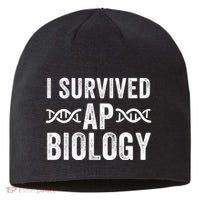 I Survived Ap Biology Ap Bio Exam High School Funny Ap Bio Biology Class Sustainable Beanie