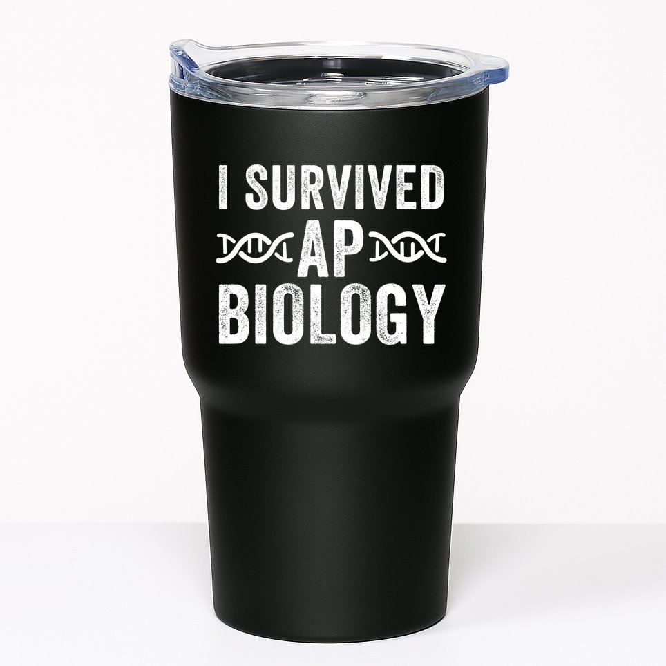 I Survived Ap Biology Ap Bio Exam High School Funny Ap Bio Biology Class Tumbler