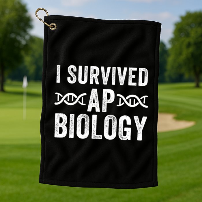 I Survived Ap Biology Ap Bio Exam High School Funny Ap Bio Biology Class Golf Towel