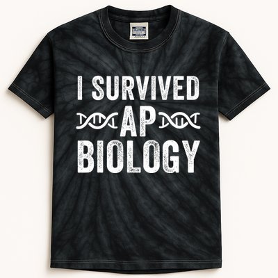 I Survived Ap Biology Ap Bio Exam High School Funny Ap Bio Biology Class Kids Tie-Dye T-Shirt