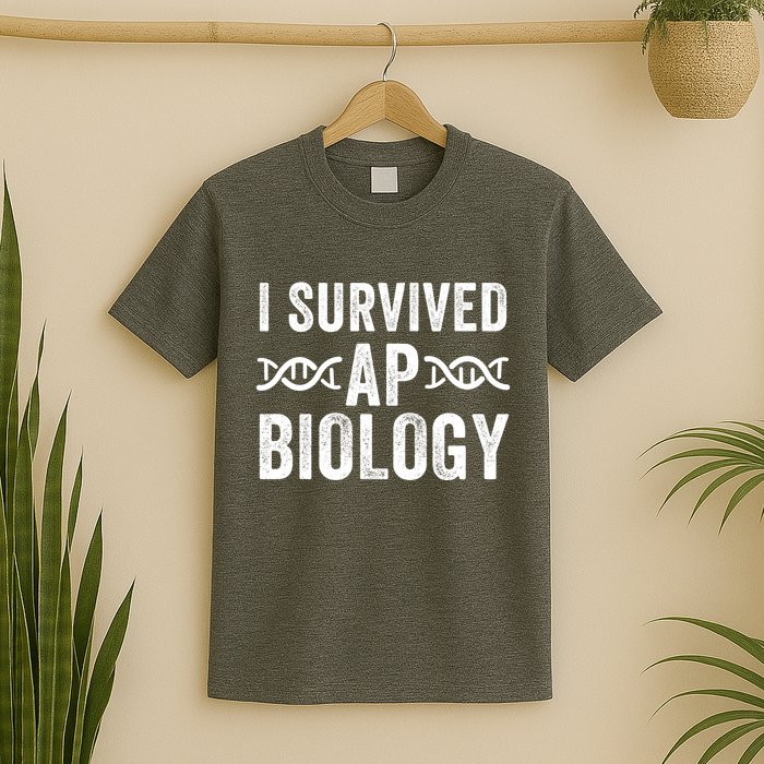 I Survived Ap Biology Ap Bio Exam High School Funny Ap Bio Biology Class T-Shirt
