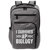 I Survived Ap Biology Ap Bio Exam High School Funny Ap Bio Biology Class Impact Tech Backpack