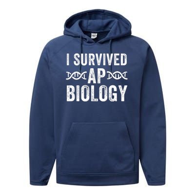 I Survived Ap Biology Ap Bio Exam High School Funny Ap Bio Biology Class Performance Fleece Hoodie