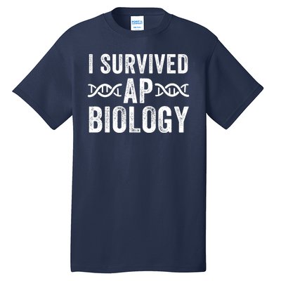 I Survived Ap Biology Ap Bio Exam High School Funny Ap Bio Biology Class Tall T-Shirt