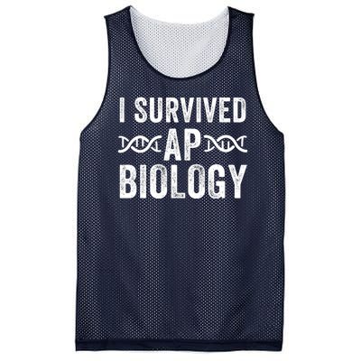 I Survived Ap Biology Ap Bio Exam High School Funny Ap Bio Biology Class Mesh Reversible Basketball Jersey Tank