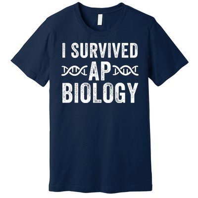 I Survived Ap Biology Ap Bio Exam High School Funny Ap Bio Biology Class Premium T-Shirt