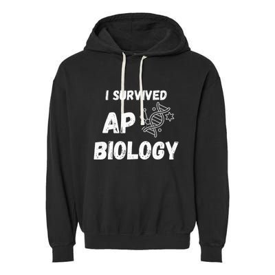I Survived Ap Biology Ap Bio Exam Garment-Dyed Fleece Hoodie