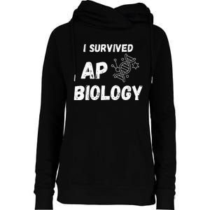 I Survived Ap Biology Ap Bio Exam Womens Funnel Neck Pullover Hood