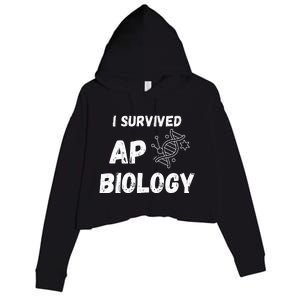 I Survived Ap Biology Ap Bio Exam Crop Fleece Hoodie