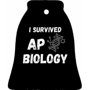 I Survived Ap Biology Ap Bio Exam Ceramic Bell Ornament