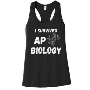 I Survived Ap Biology Ap Bio Exam Women's Racerback Tank