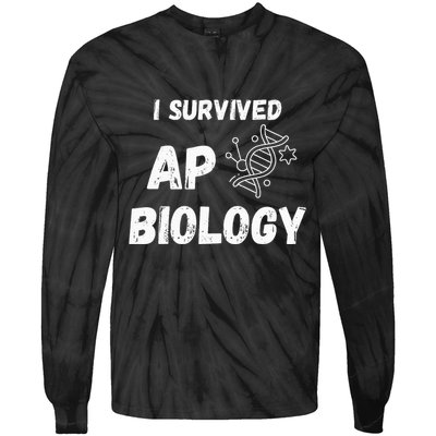 I Survived Ap Biology Ap Bio Exam Tie-Dye Long Sleeve Shirt