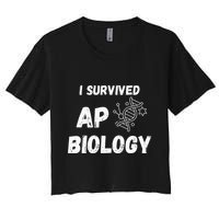 I Survived Ap Biology Ap Bio Exam Women's Crop Top Tee
