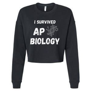 I Survived Ap Biology Ap Bio Exam Cropped Pullover Crew