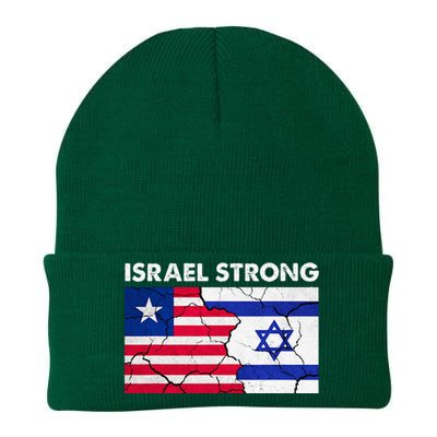 Israel Strong American Israel Flag Stand With Israel Knit Cap Winter Beanie