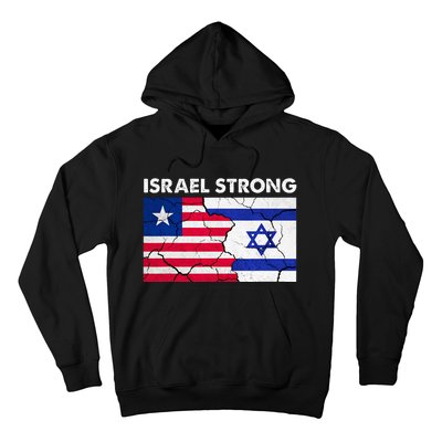 Israel Strong American Israel Flag Stand With Israel Hoodie