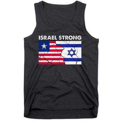 Israel Strong American Israel Flag Stand With Israel Tank Top