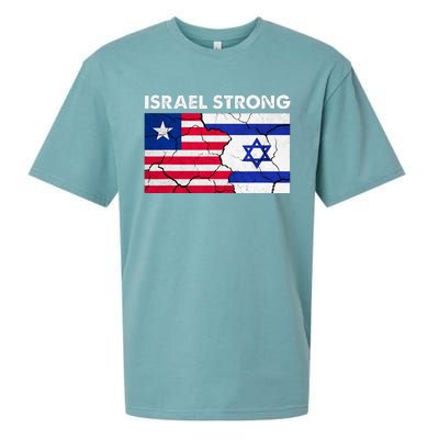 Israel Strong American Israel Flag Stand With Israel Sueded Cloud Jersey T-Shirt